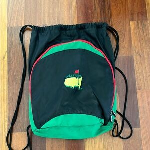 Masters Black and Green Sporty Backpack